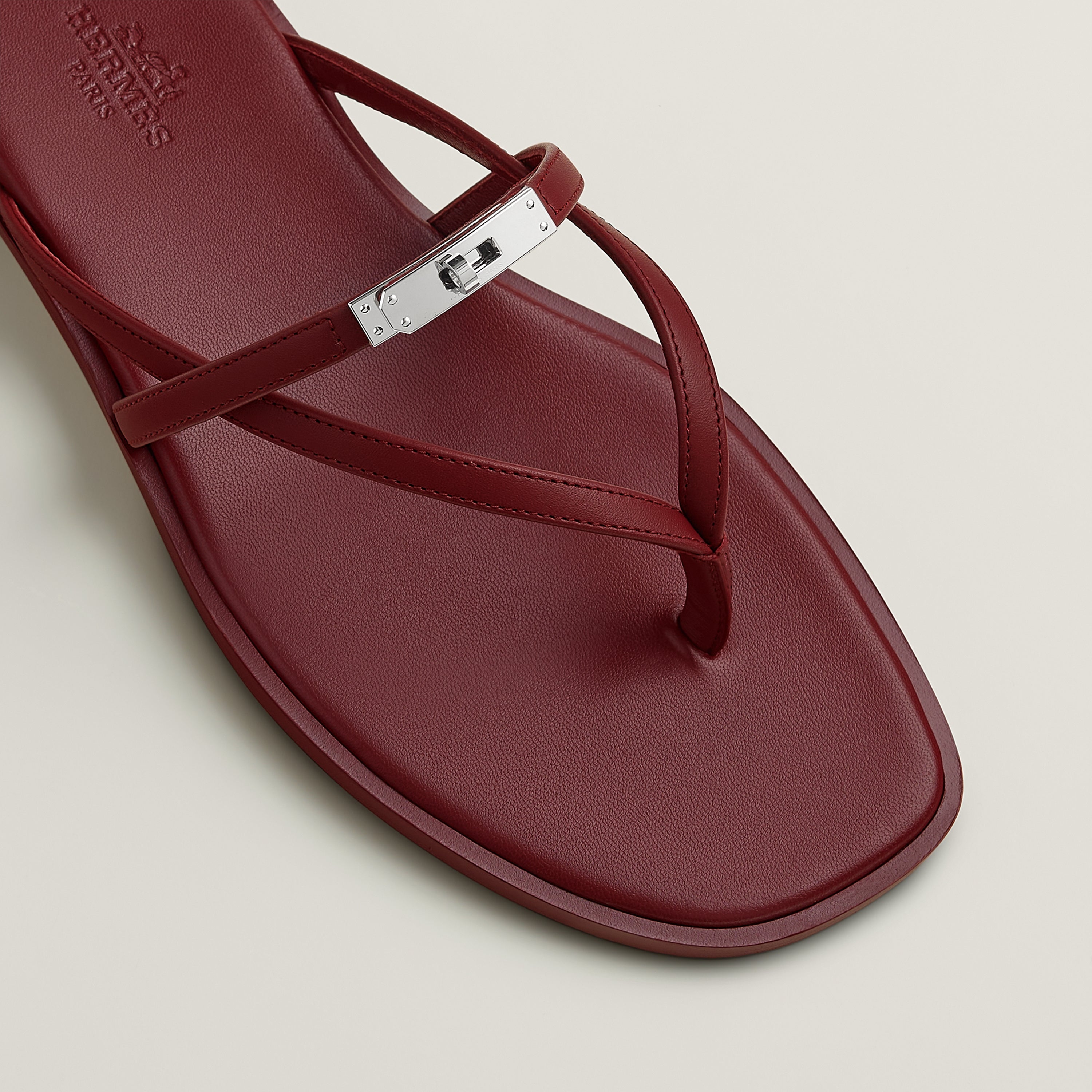Hermes Miss Sandals Rouge H
