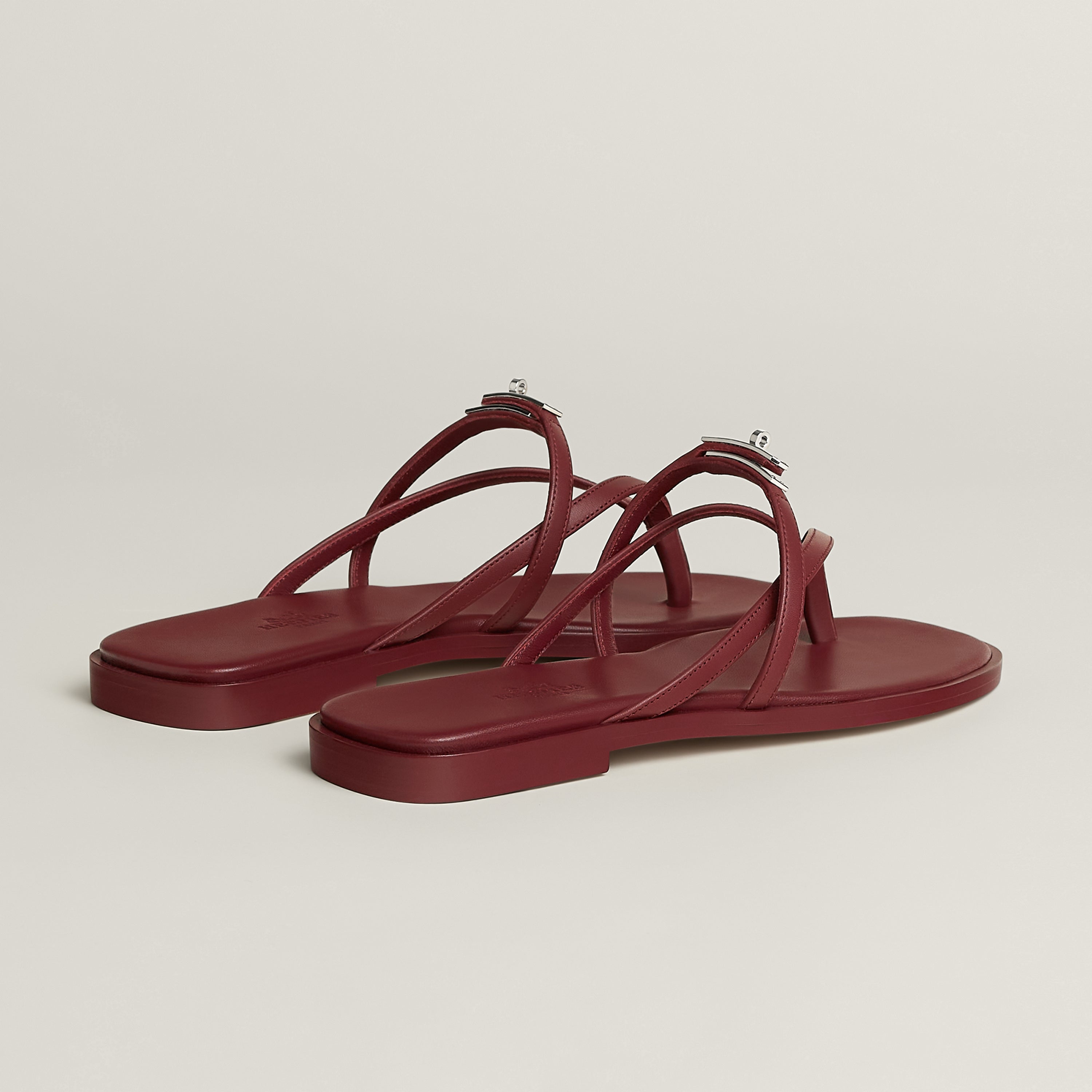 Hermes Miss Sandals Rouge H