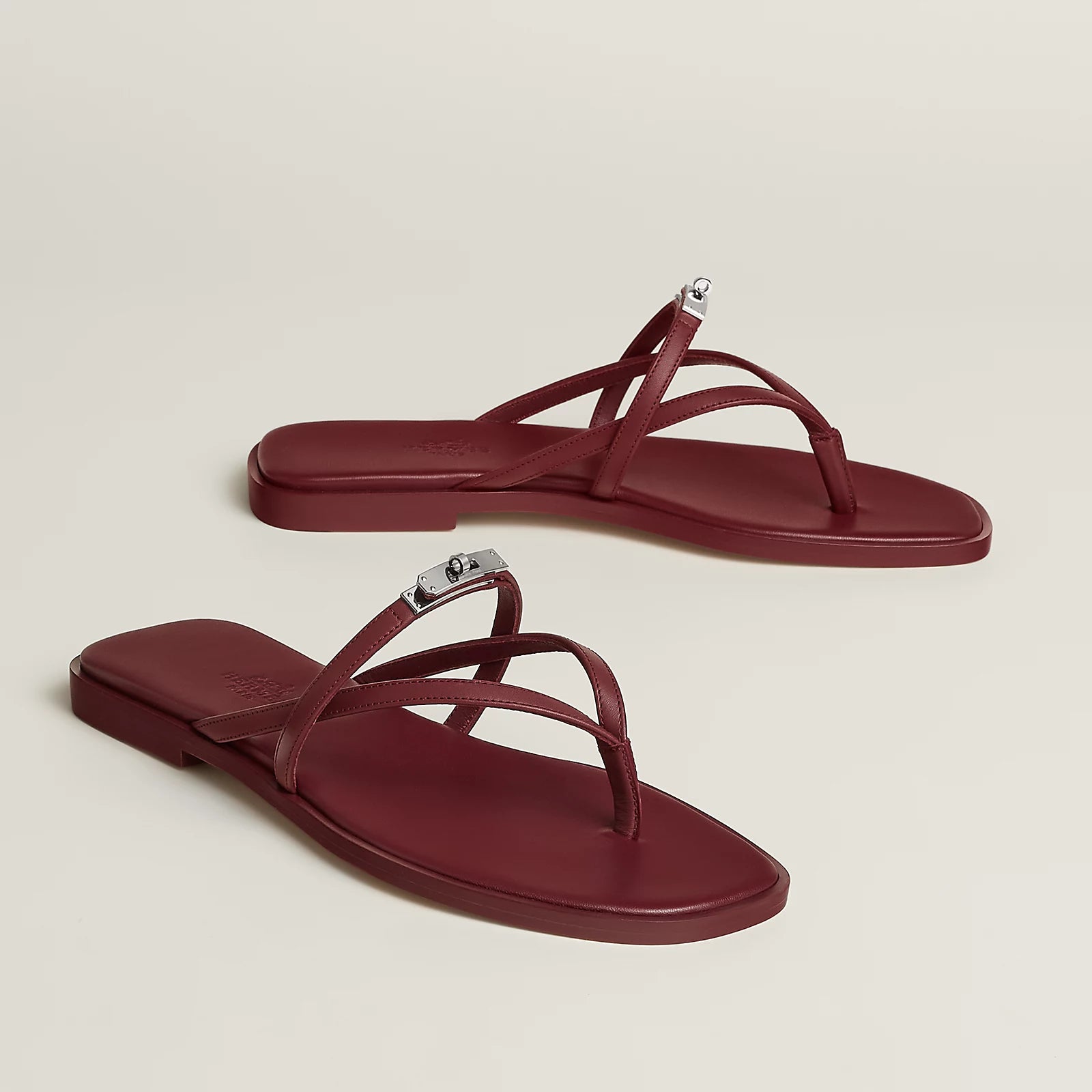 Hermes Miss Sandals Rouge H