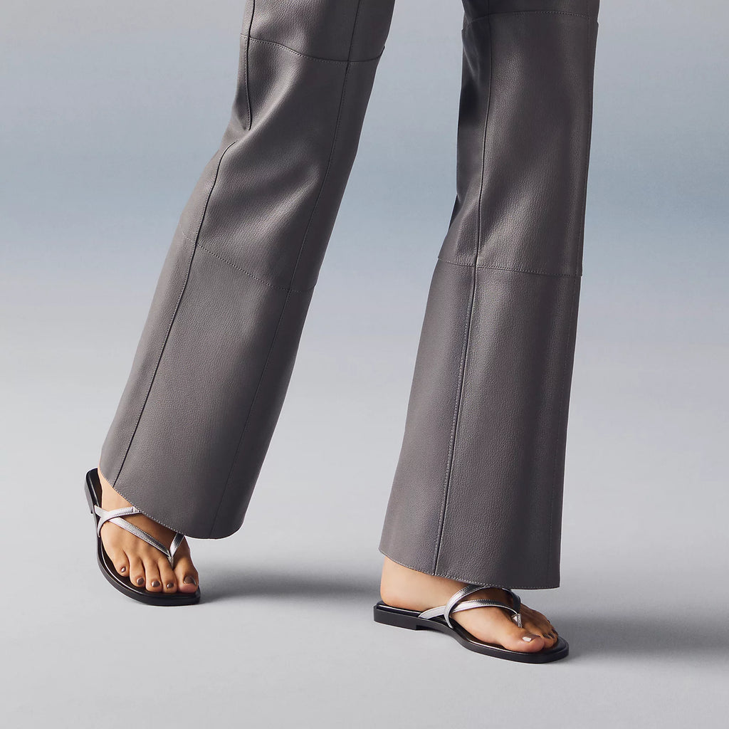 Hermes Miss Sandals Gris Argenté
