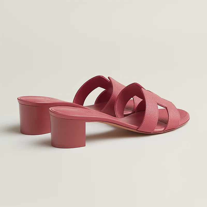 Hermès Oasis Sandals Epsom Calfskin Rose De Venise