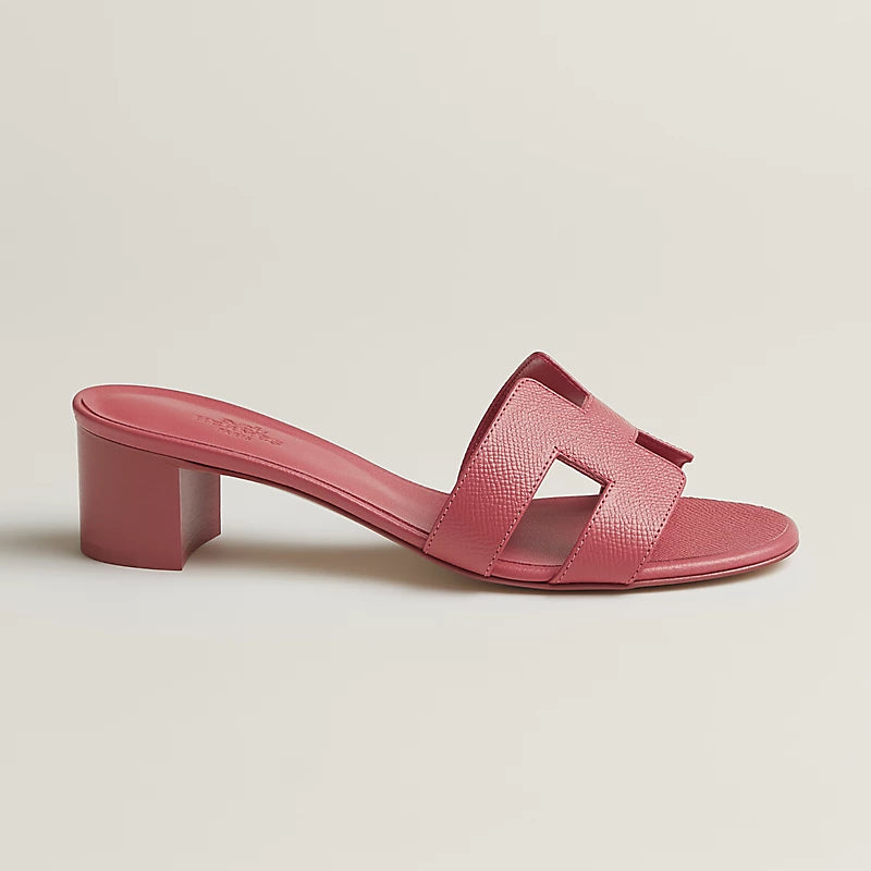 Hermès Oasis Sandals Epsom Calfskin Rose De Venise