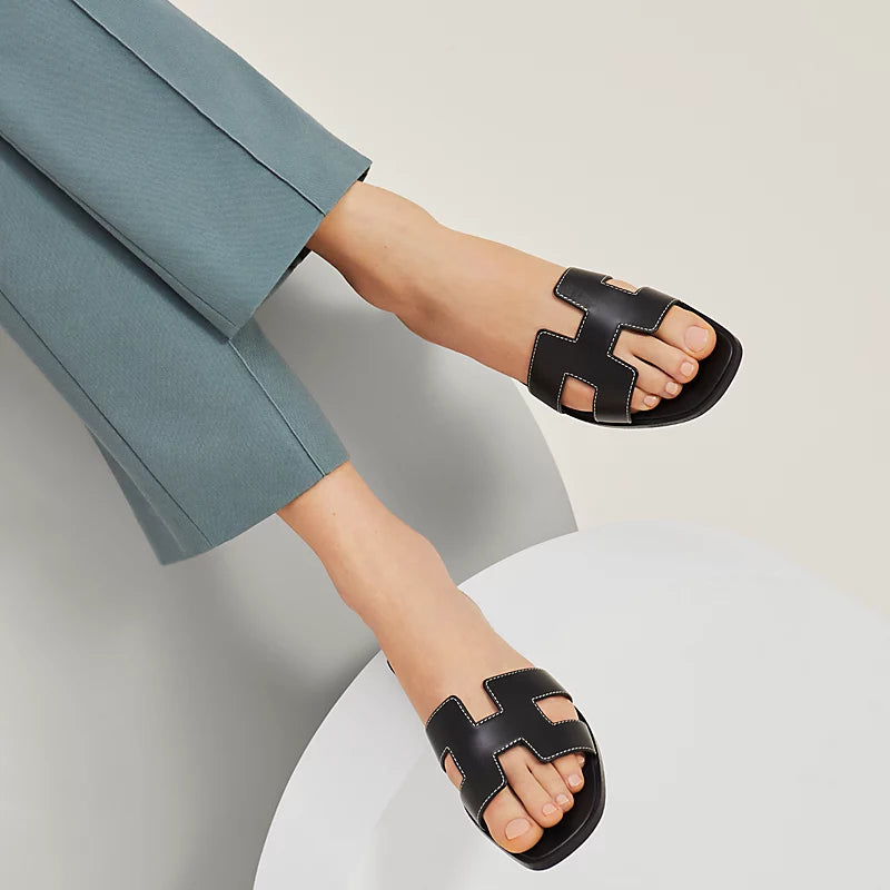 Hermès Oran Sandal Noir