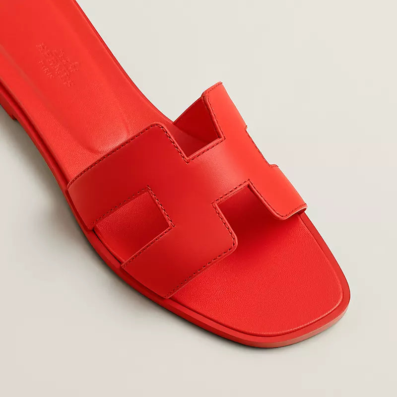 Hermès Oran Sandal Rouge Grenadine