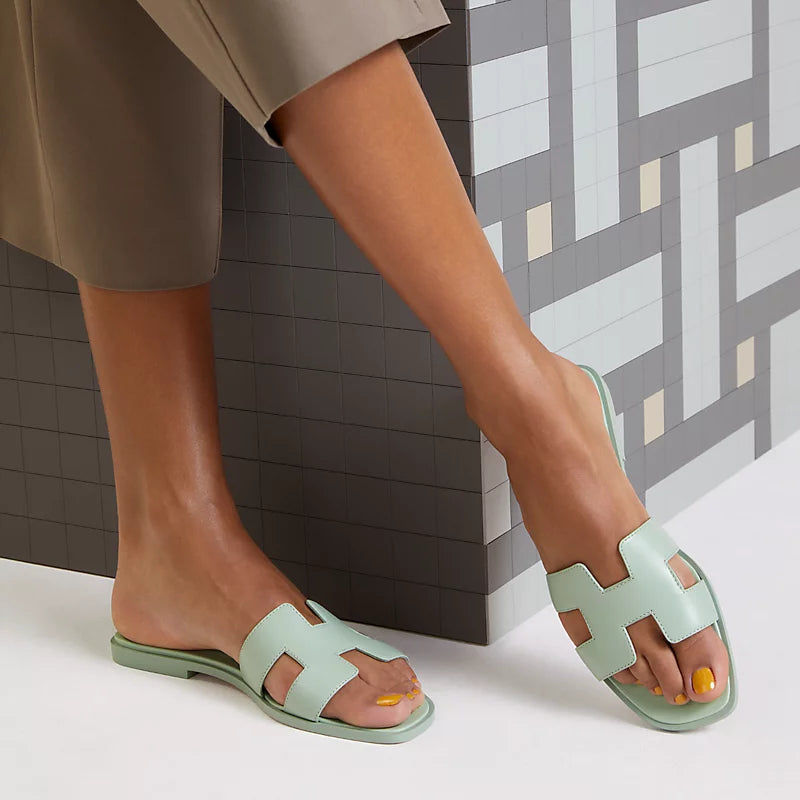 Hermès Oran Sandal Vert D'eau