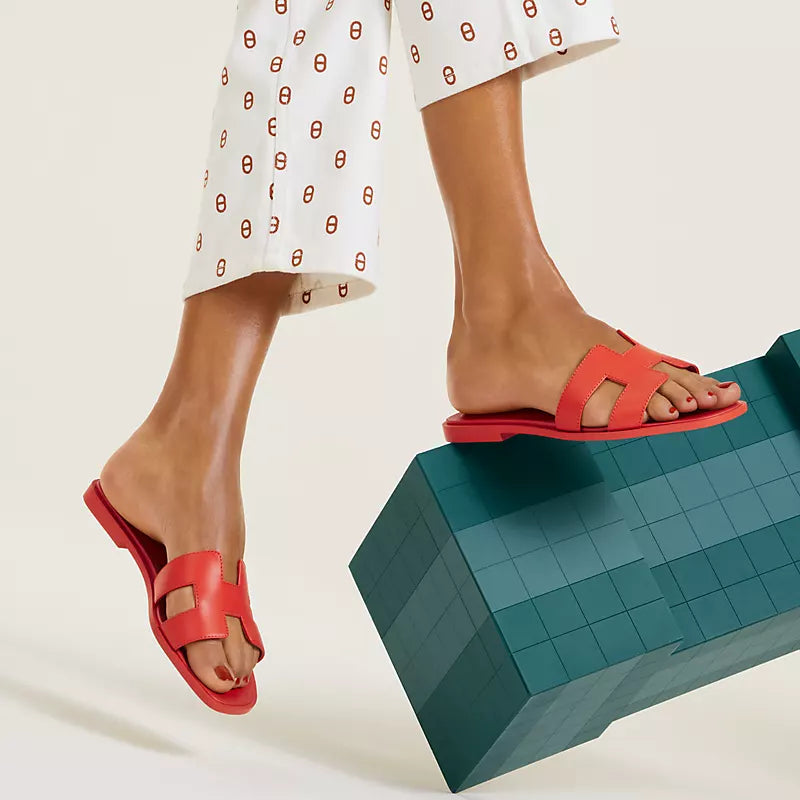 Hermès Oran Sandal Orange Capucine