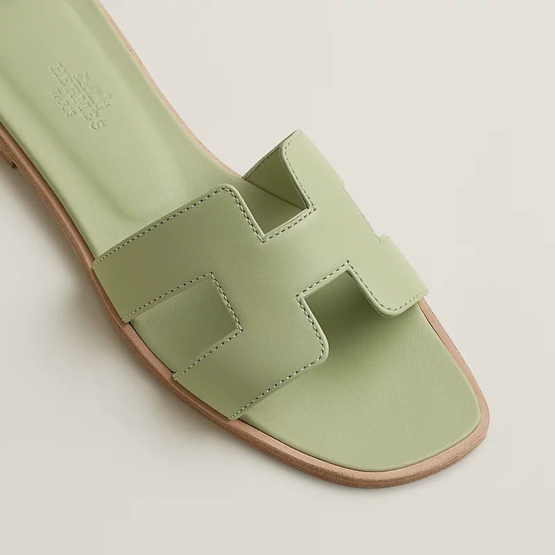 Hermès Oran Sandal Vert De Mer
