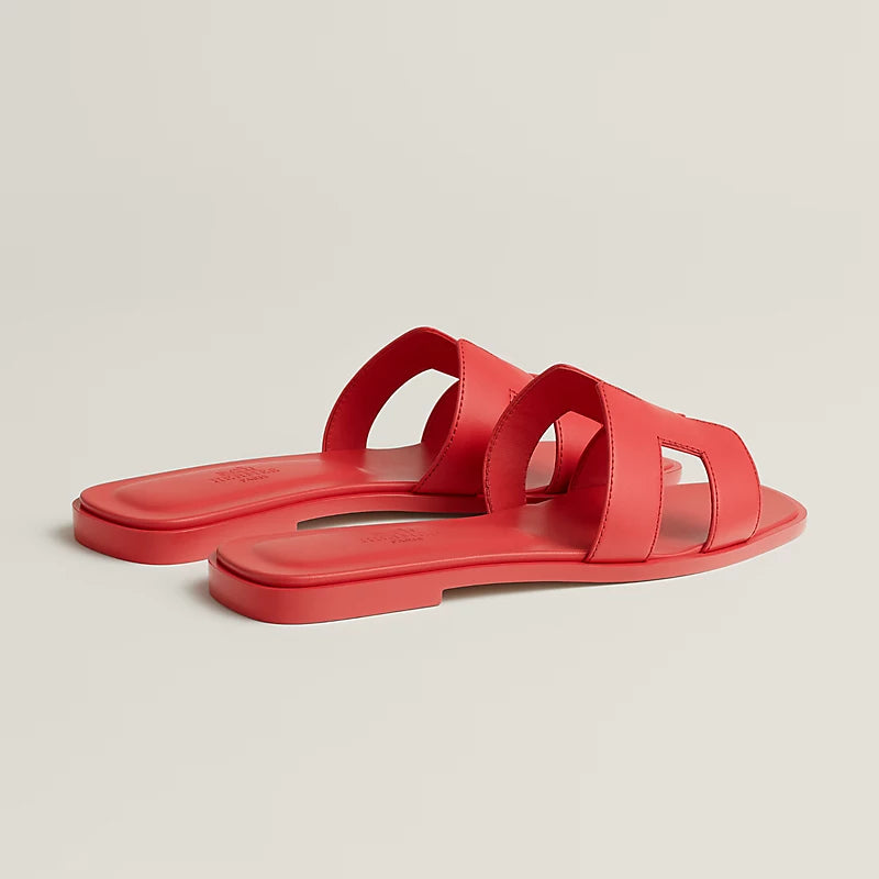 Hermès Oran Sandal Rose Vermillon