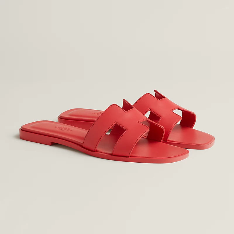 Hermès Oran Sandal Rose Vermillon