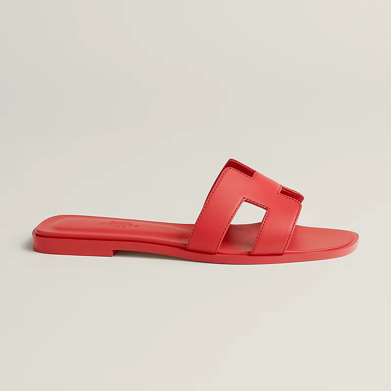 Hermès Oran Sandal Rose Vermillon