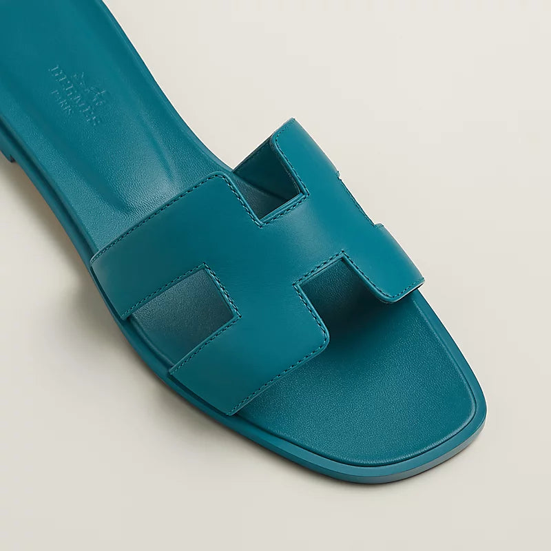 Hermès Oran Sandal Bleu Lroise