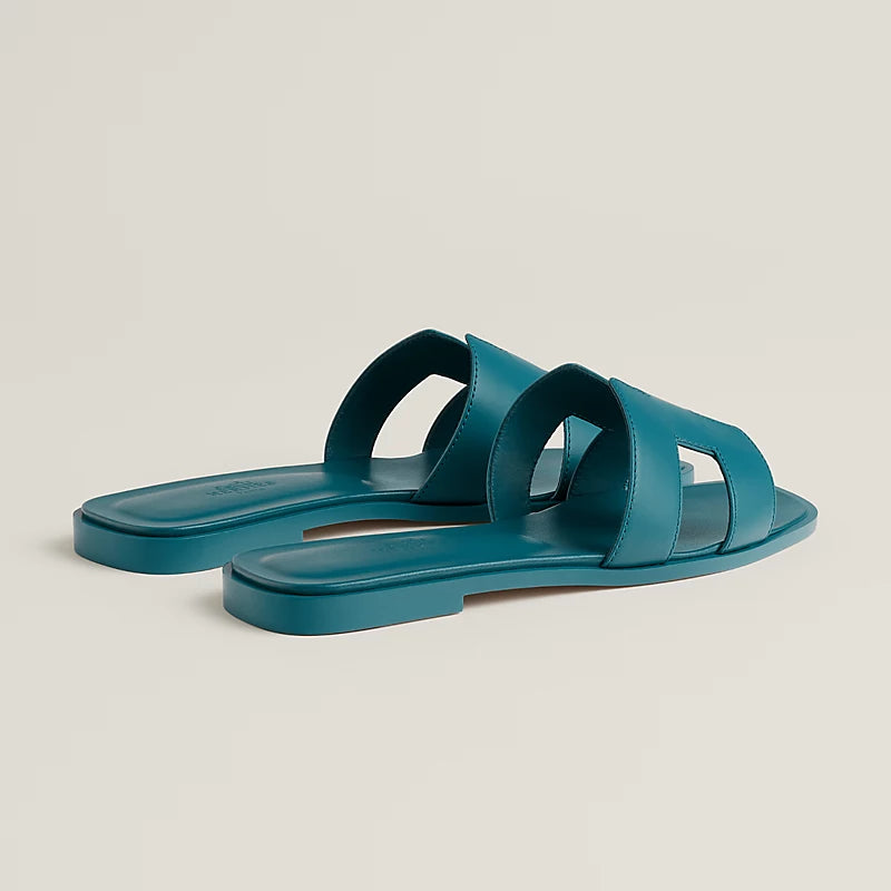 Hermès Oran Sandal Bleu Lroise