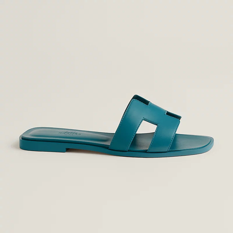 Hermès Oran Sandal Bleu Lroise