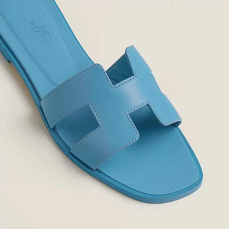 Hermès Oran Sandal Bleu Cameo
