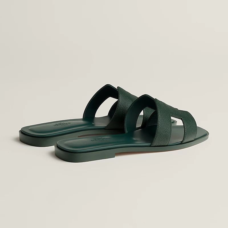 Hermès Oran Sandal Vert Bouteille