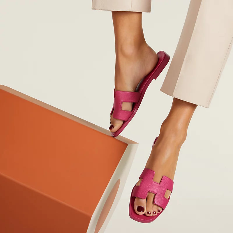 Hermès Oran Sandal Rose Bougainvillier