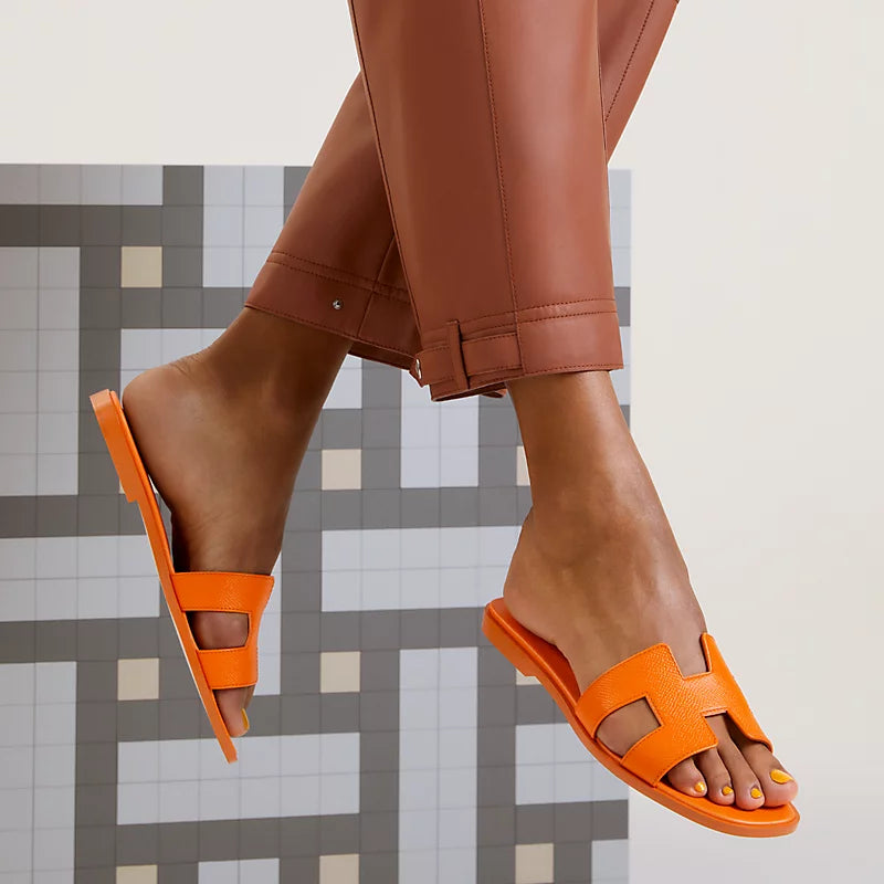 Hermès Oran Sandal Orange Sunset
