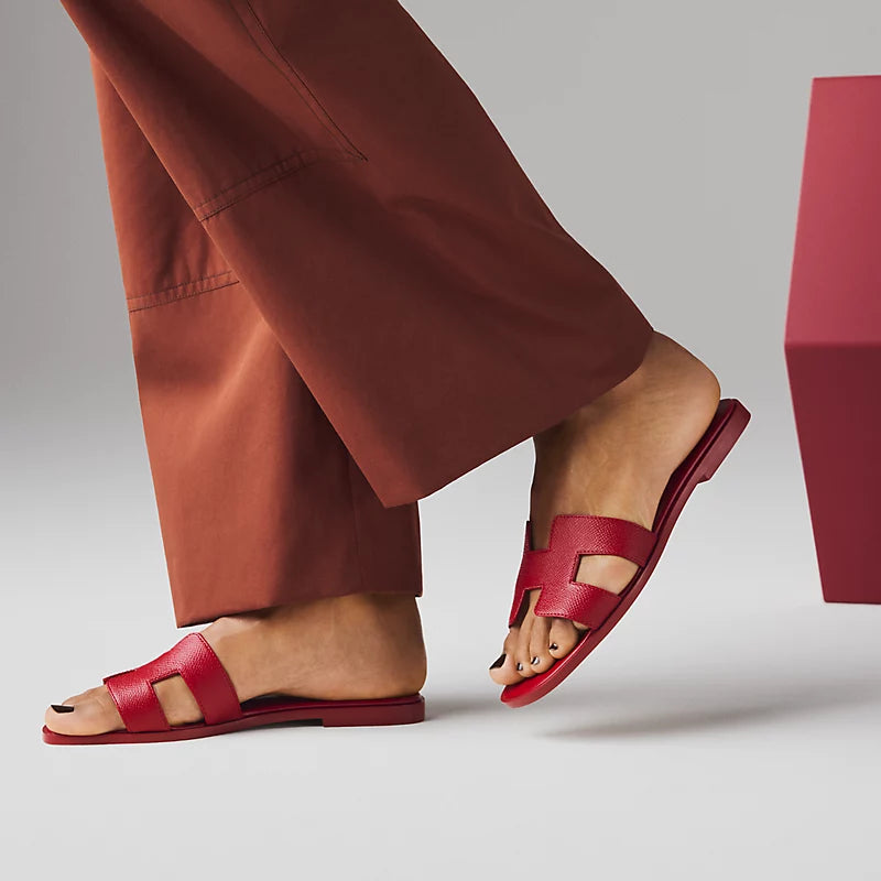 Hermès Oran Sandal Rose Framboise