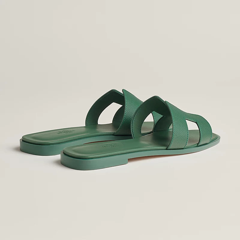 Hermès Oran Sandal Vert Lierre