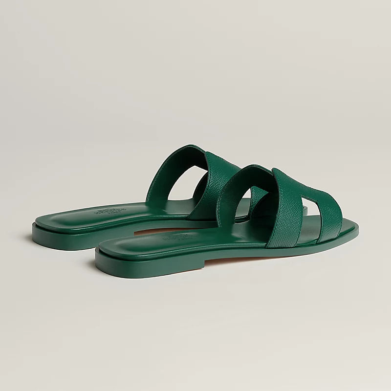 Hermès Oran Sandal Vert Oyat