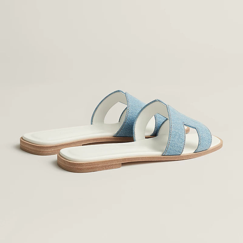 Hermès Oran Sandal Bleu Clair