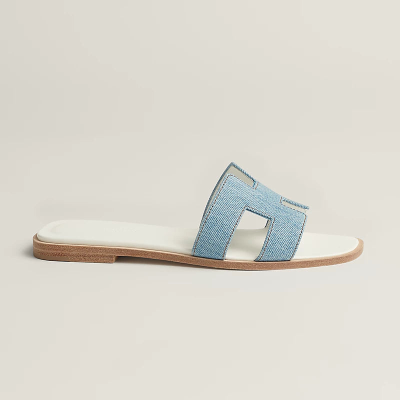 Hermès Oran Sandal Bleu Clair