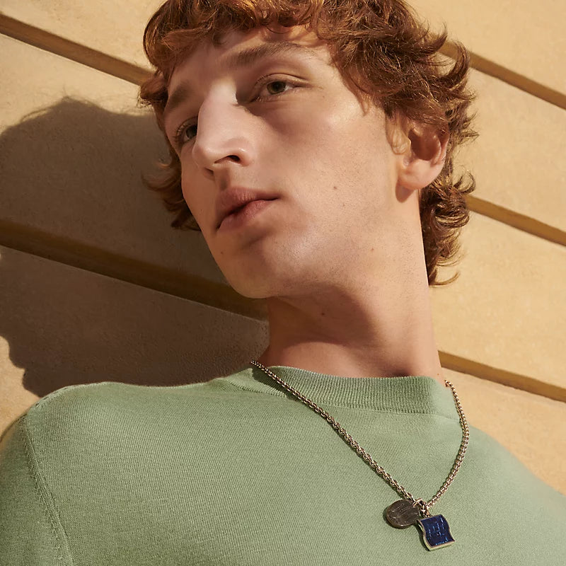 Hermès Parade Necklace - Blue Fireworks Transparent