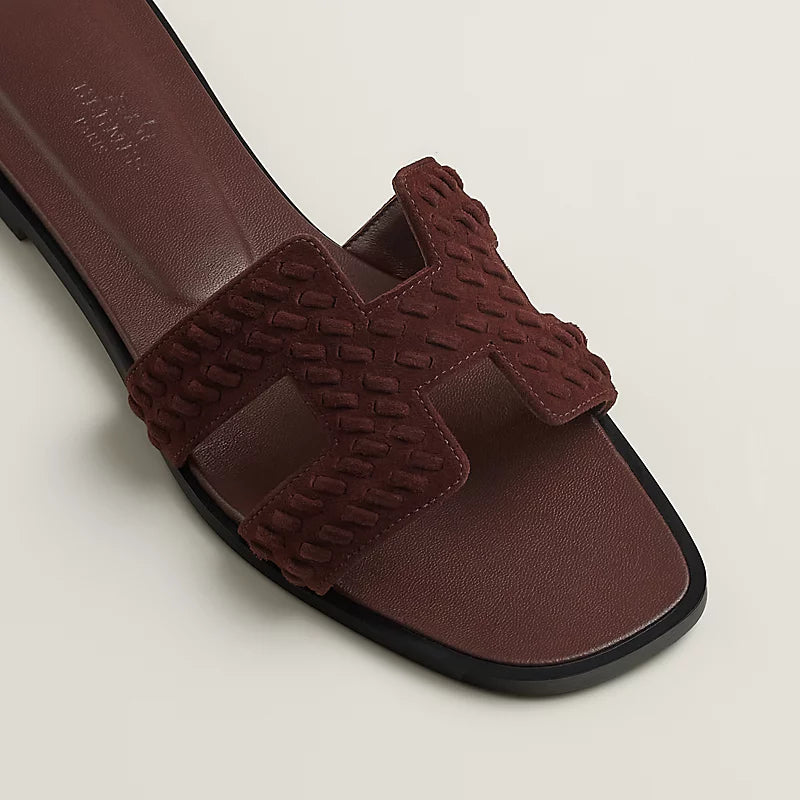Hermès Oran Sandal Marron Palissandre