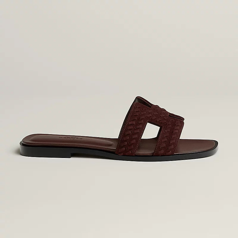 Hermès Oran Sandal Marron Palissandre