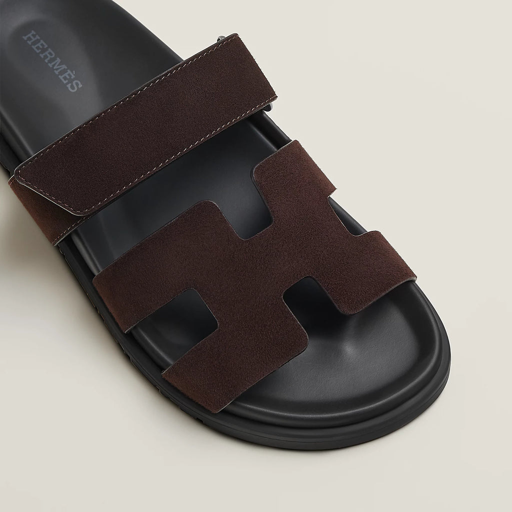 Hermès Chypre Sandals Marron Ébène
