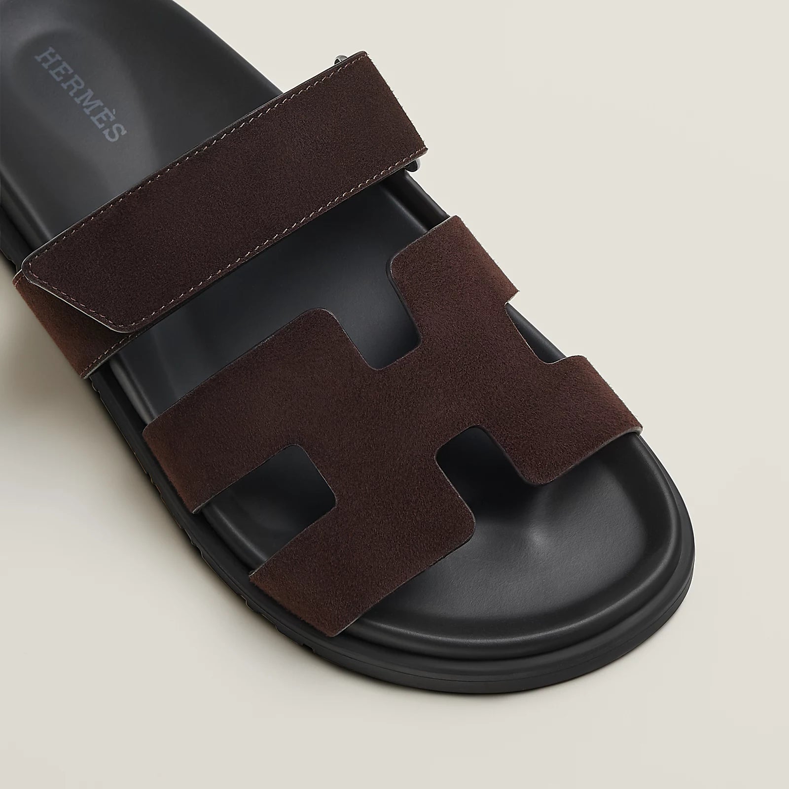 Hermès Chypre Sandals Marron Ébène