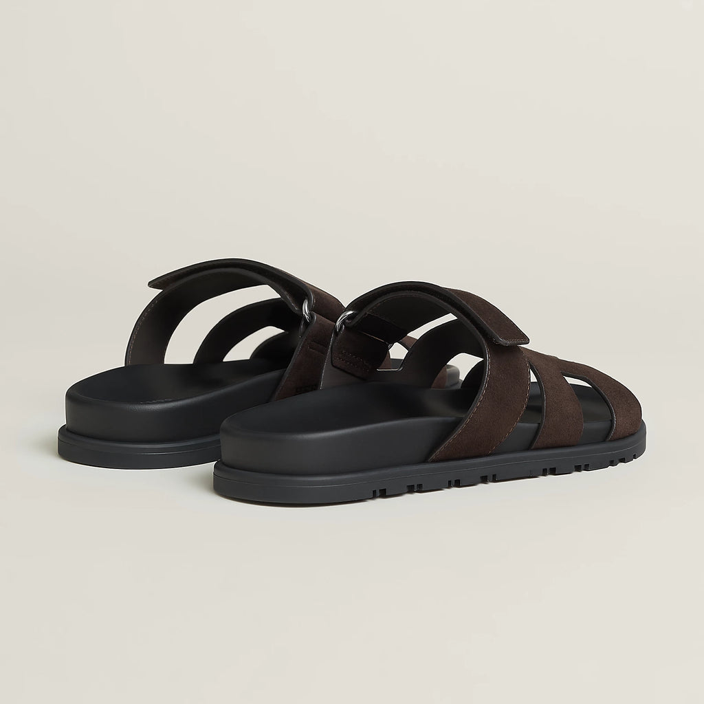 Hermès Chypre Sandals Marron Ébène