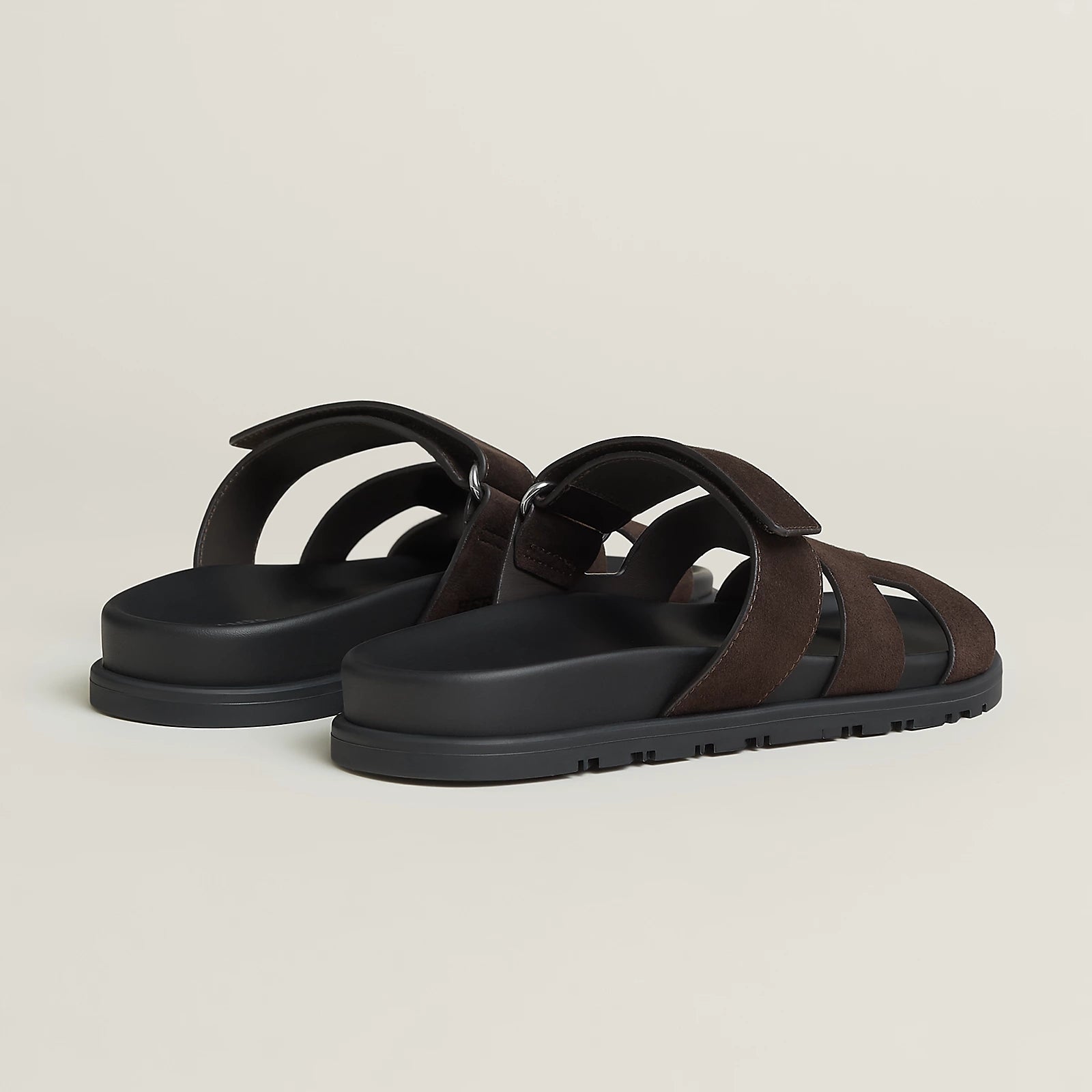 Hermès Chypre Sandals Marron Ébène