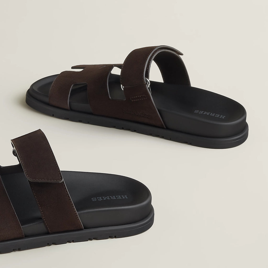 Hermès Chypre Sandals Marron Ébène