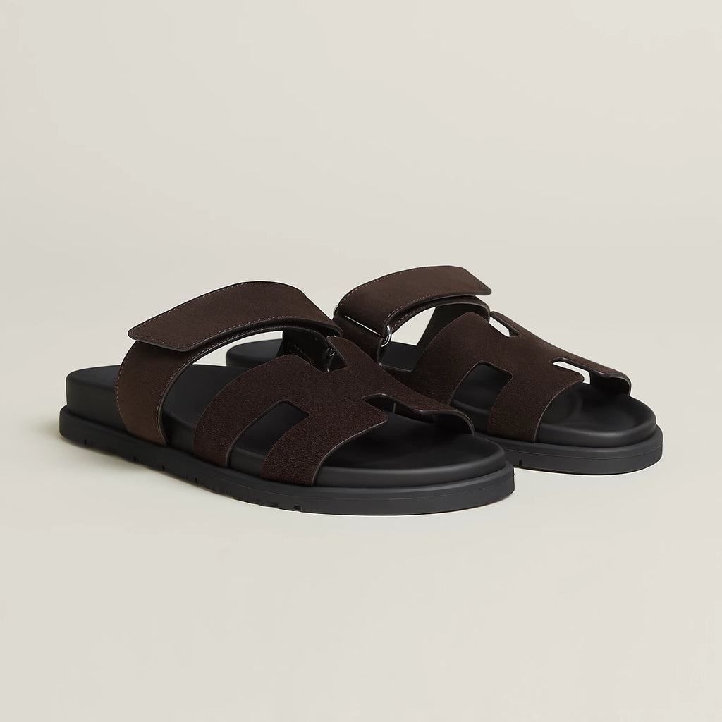 Hermès Chypre Sandals Marron Ébène