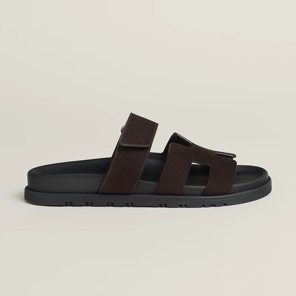 Hermès Chypre Sandals Marron Ébène