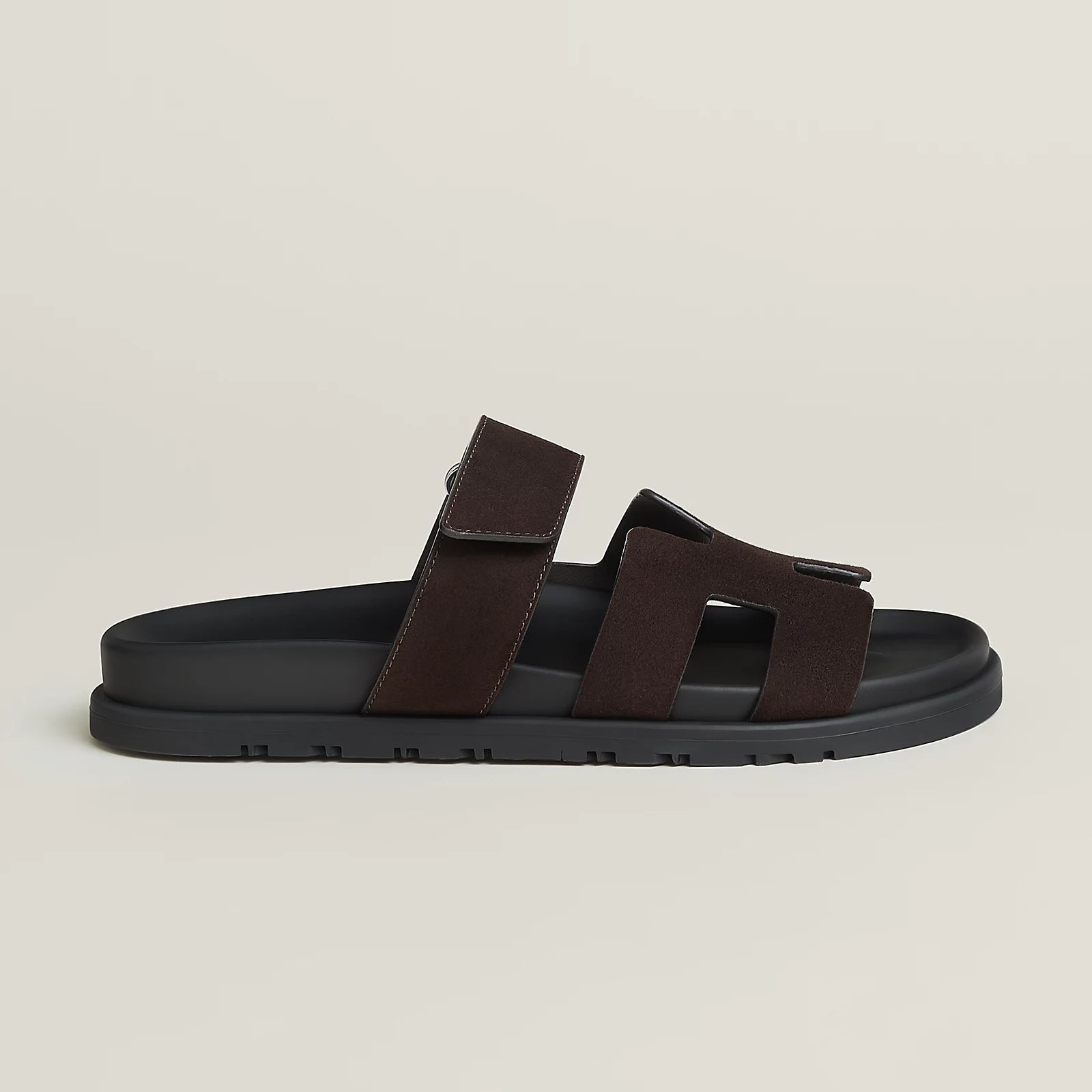 Hermès Chypre Sandals Marron Ébène