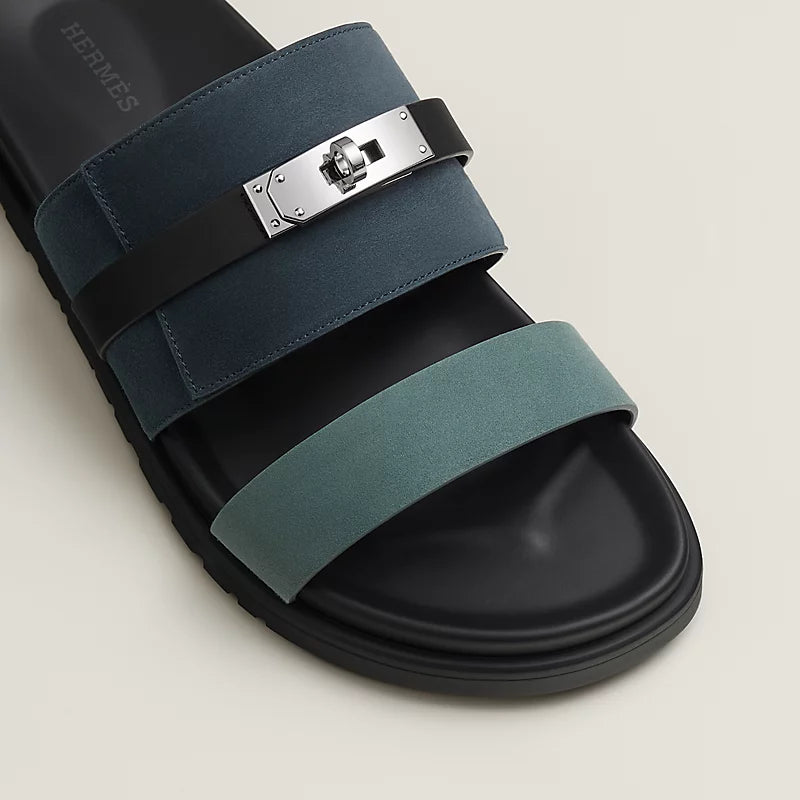 Hermès Jackson Sandal Multicolore Bleu Tonnerre