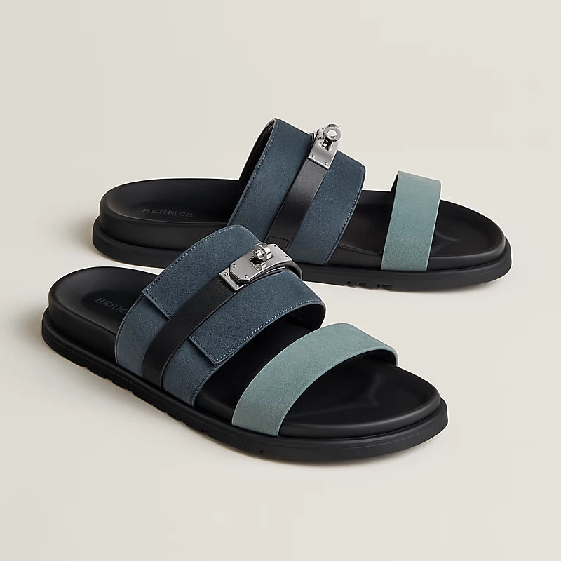 Hermès Jackson Sandal Multicolore Bleu Tonnerre