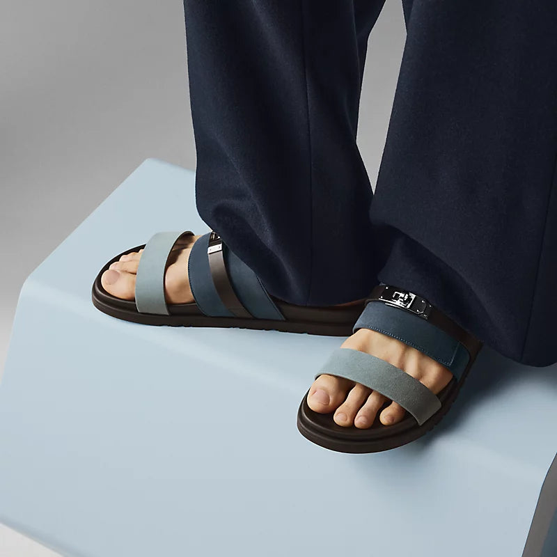Hermès Jackson Sandal Multicolore Bleu Tonnerre