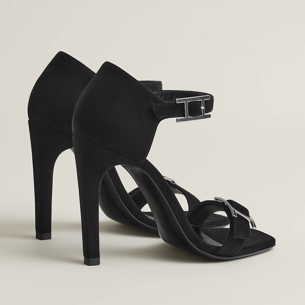 Hermès Judy 105 Sandals in Suede Goatskin