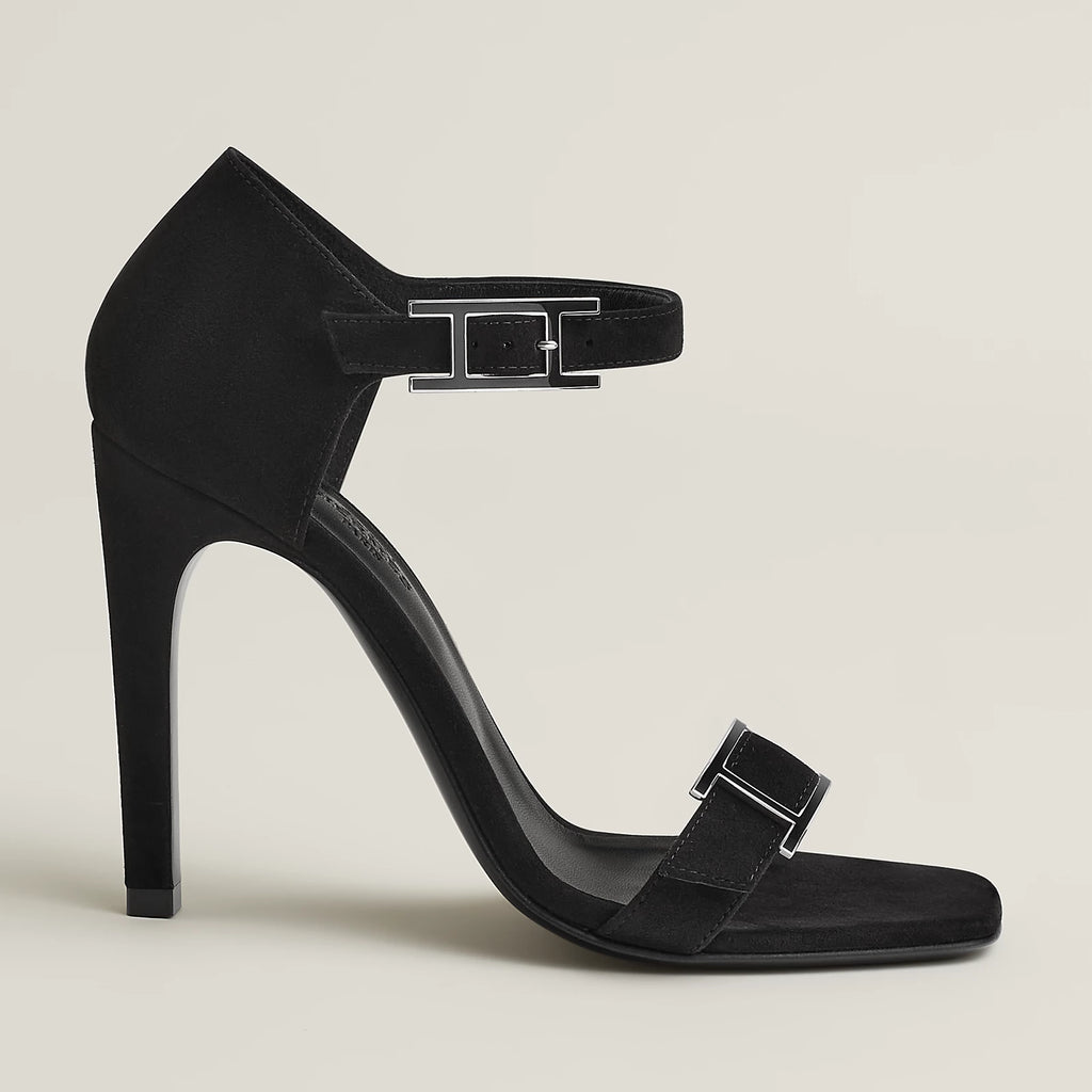 Hermès Judy 105 Sandals in Suede Goatskin