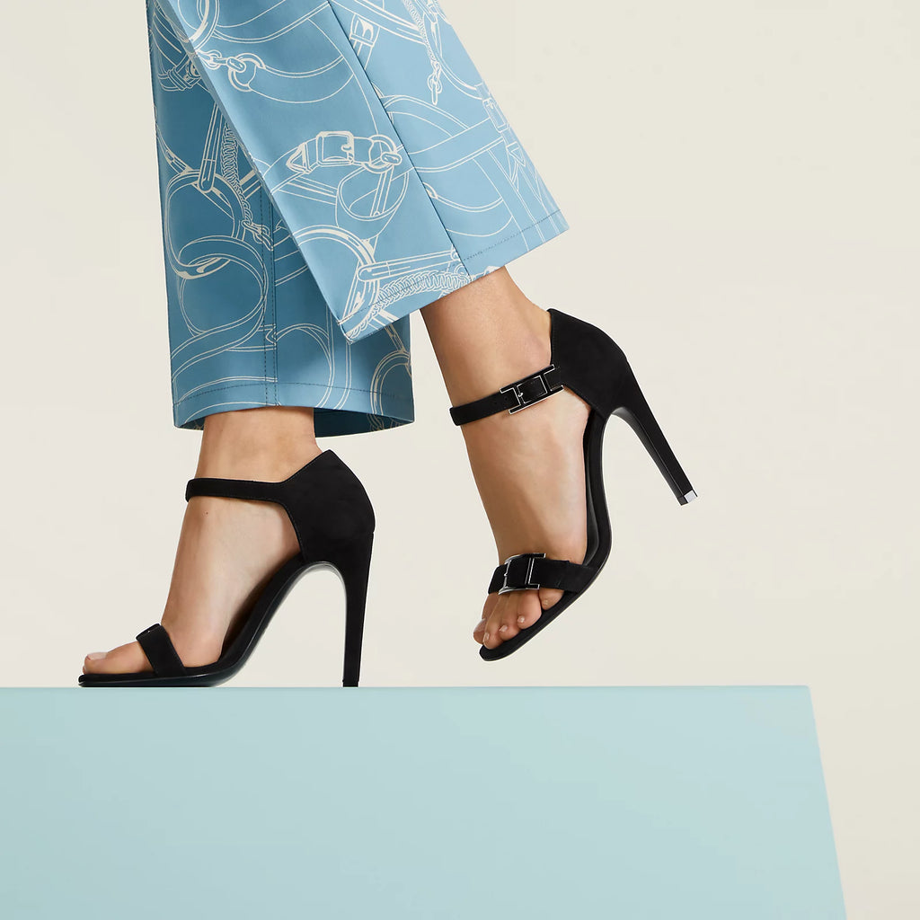 Hermès Judy 105 Sandals in Suede Goatskin