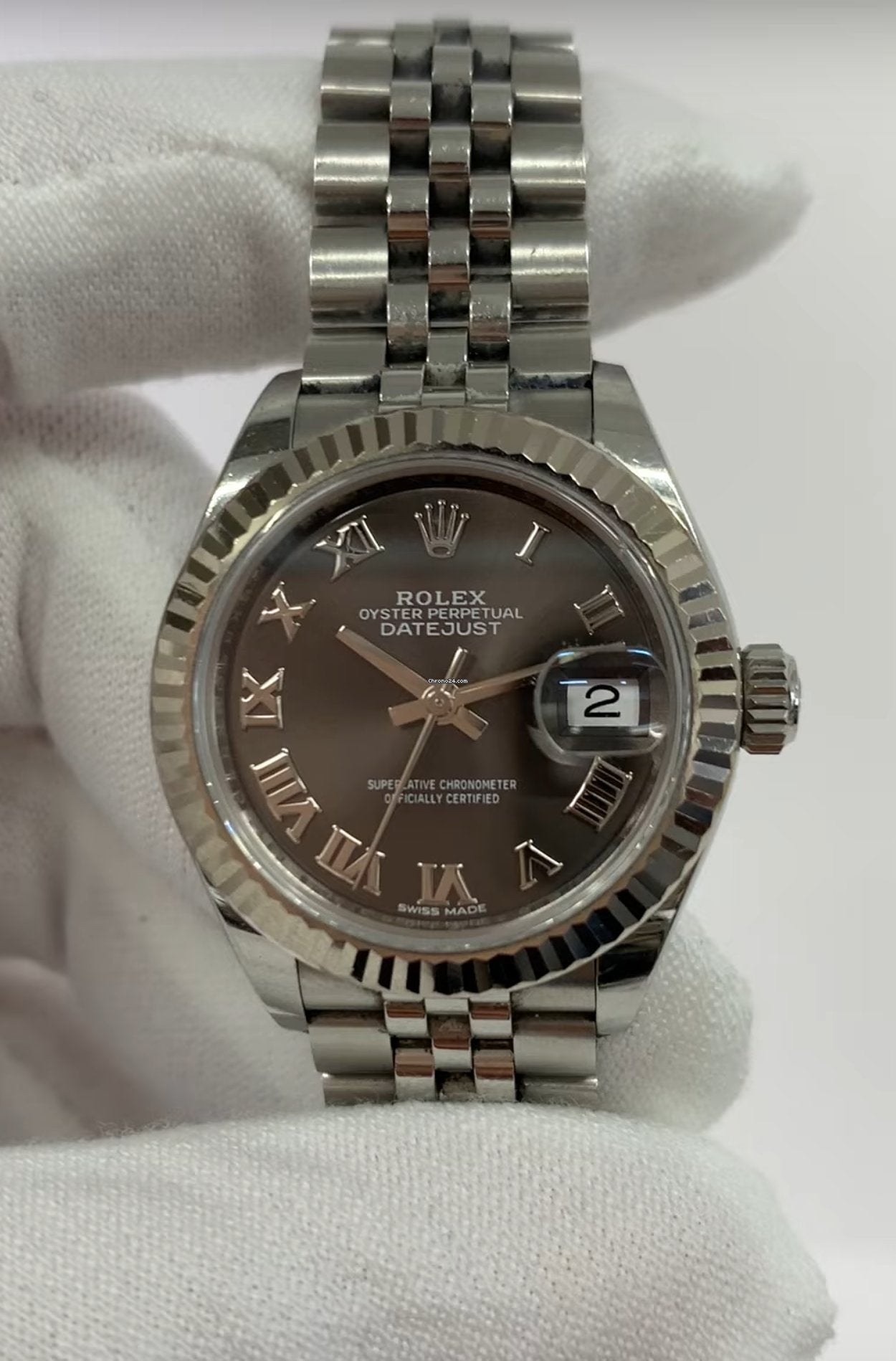 Rolex Lady-Datejust 28 279174-0011 Silver Dial Jubilee Bracelet