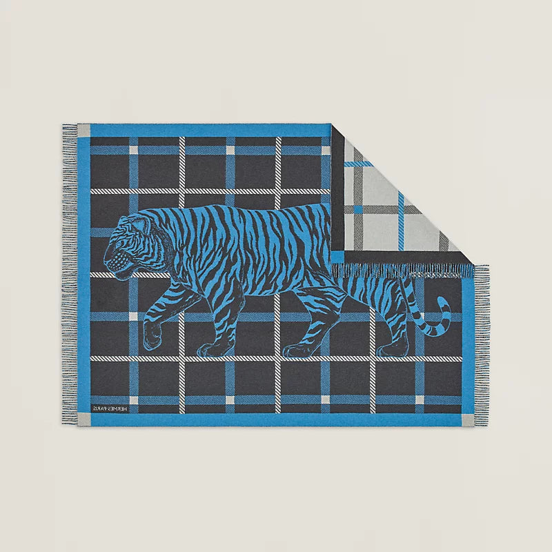 Hermès Tigre Altai 2 blanket encre