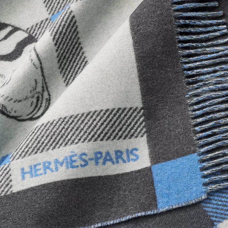 Hermès Tigre Altai 2 blanket encre