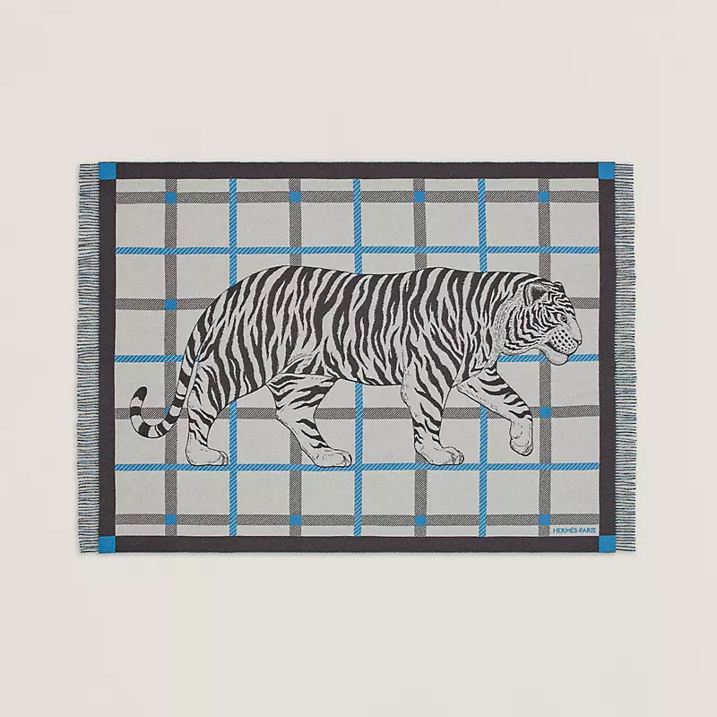 Hermès Tigre Altai 2 blanket encre