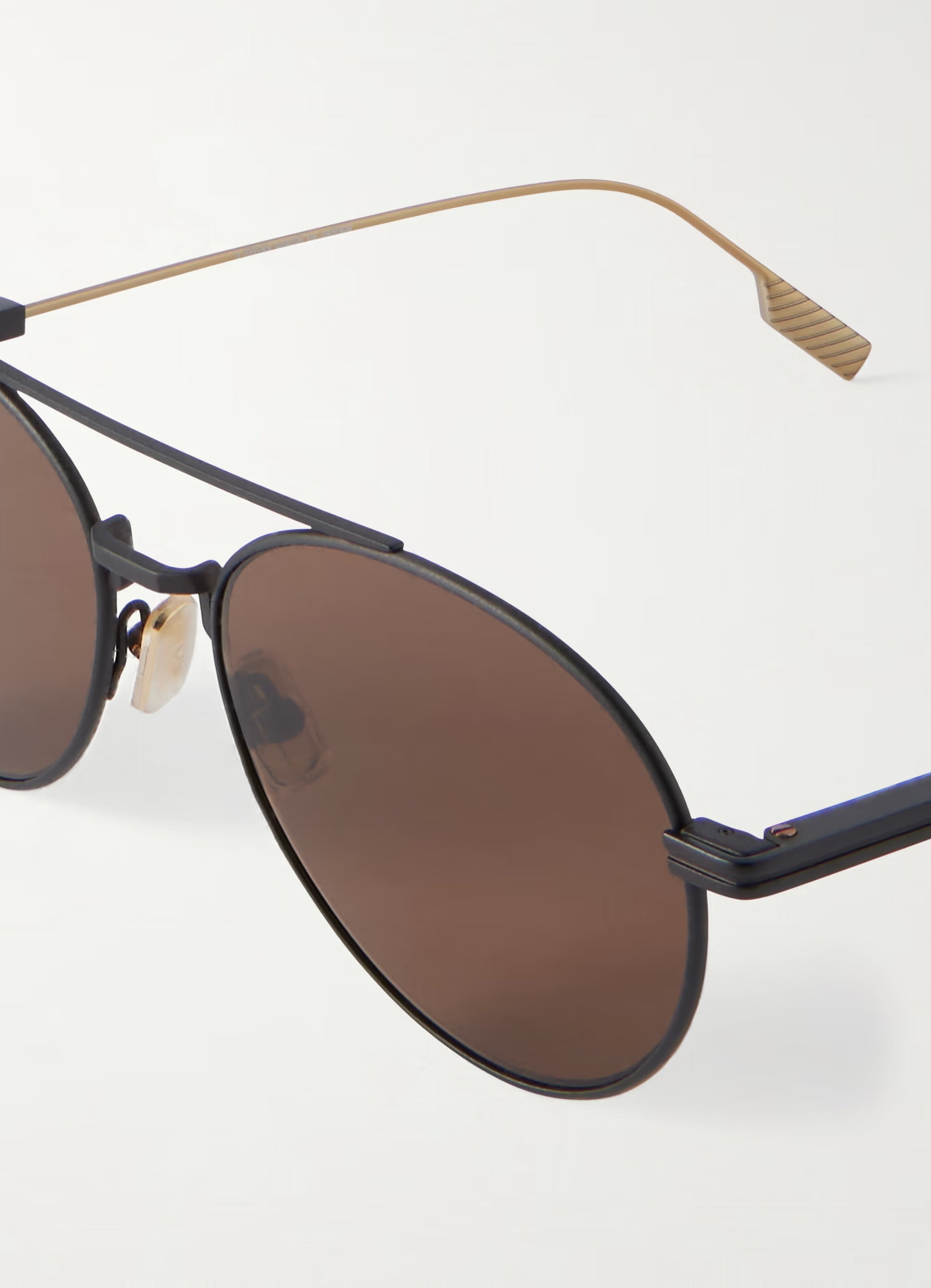 Zegna EyewearAviator-Style Two-Tone Titanium Sunglasses
