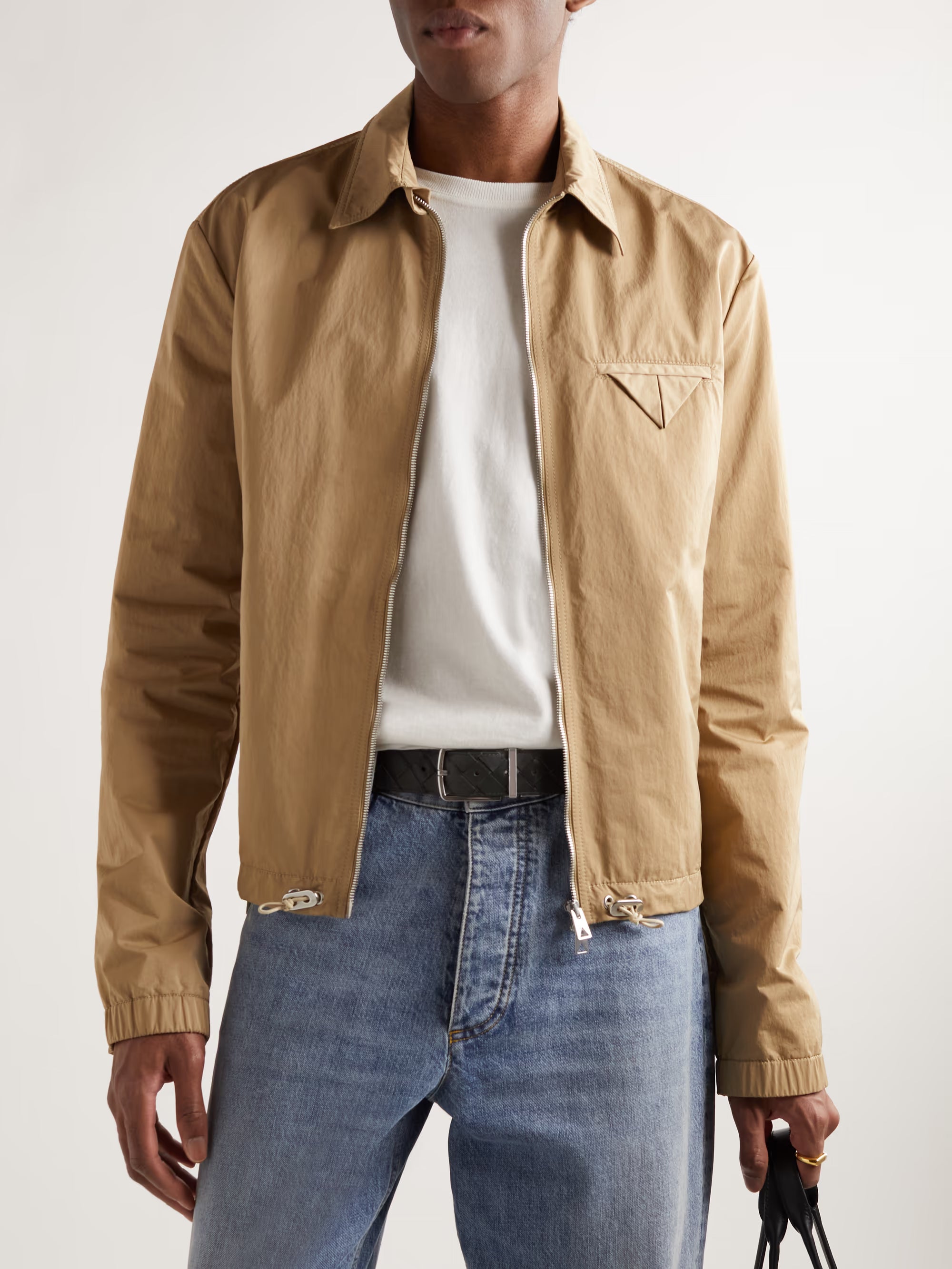 Bottega Veneta  3.5cm Reversible Intrecciato Leather Belt