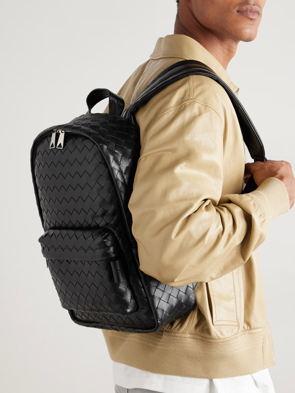 Bottega Veneta Intrecciato Leather Backpack